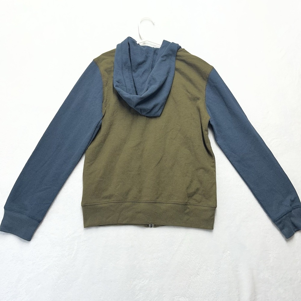 Tucker + Tate Zip Hoodie Boys Small (7/8) Green Blue Casual Basics NEW - Picture 4 of 5